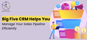 Big Five CRM dashboard showing an organized and efficient sales pipeline